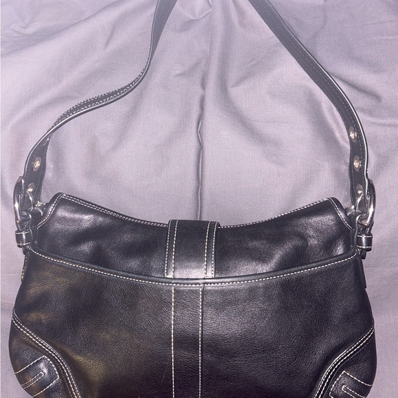 Coach Y2k Soho Black Vintage Buckle Shoulder Bag Purse D0778 F10192 - Picture 4 of 16
